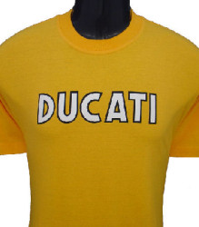 Ducati T-Shirt Mens Singles T9 Gold