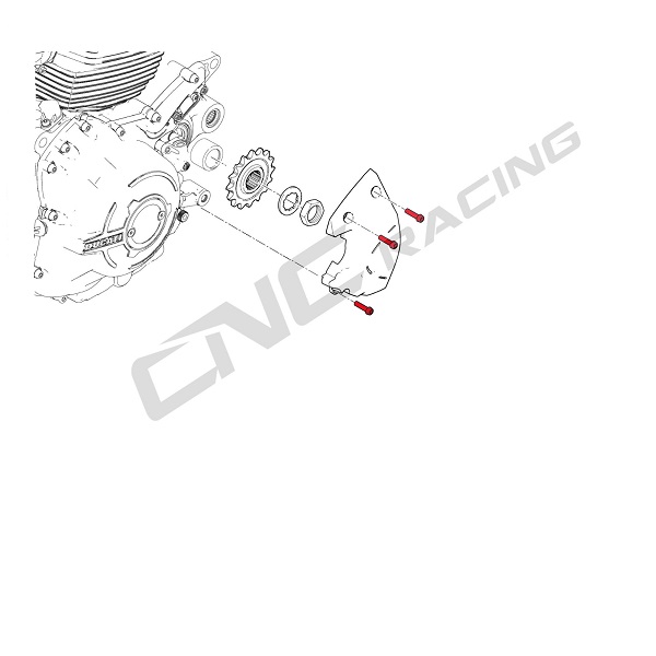 kv384x_SCHEMATIC_front sprocket cover