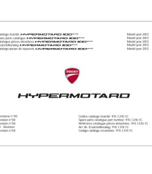 2012 Ducati Hypermotard 1100 Evo Spare Parts Manual