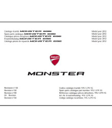 2012 Monster 696 Spare Parts Manual