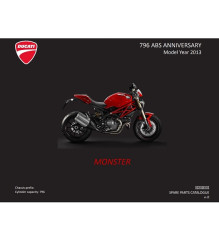 2013 Monster 796 ABS Anniversary Spare Parts Manual