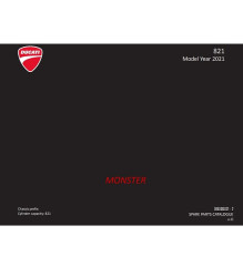2021 Monster 821 Spare Parts Manual