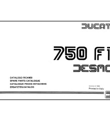 750 F1 Desmo Spare Parts Manual