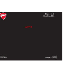 2022 Ducati Diavel 1260 Spare Parts Manual