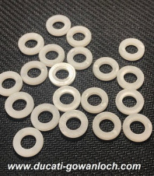 Ducati Nylon Washer to suit M6x20mm Seat, Fairing & Side Cover Screws – 0769.85.480W