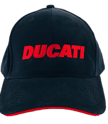Ducati Cap C6 with Red Block Embroidery